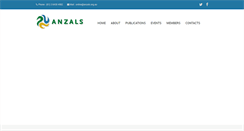 Desktop Screenshot of anzals.org.au